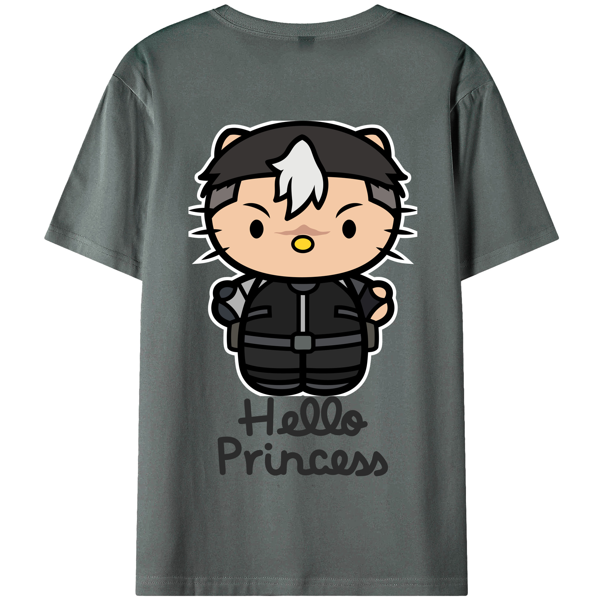 （画像用） Hello Kitty ハローキティ 綿100％半袖Tシャツ（背面プリント）